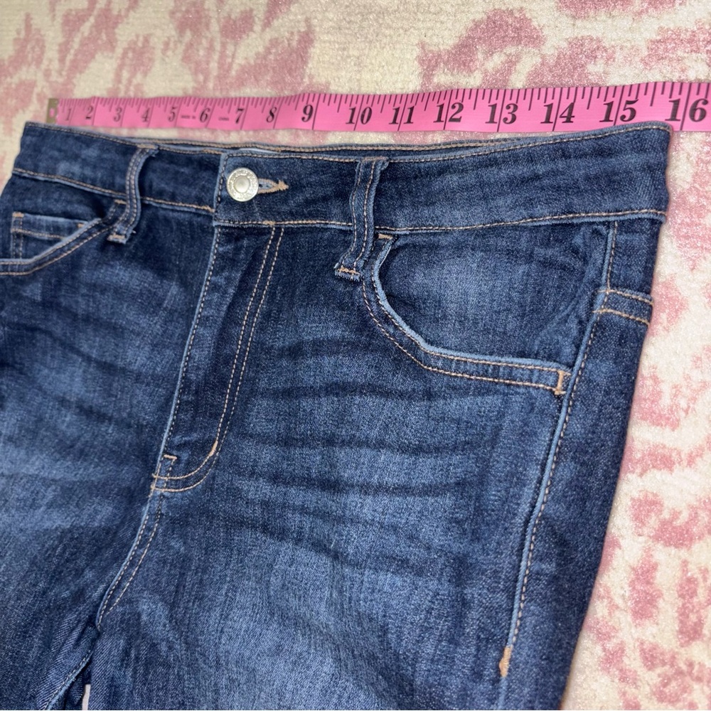 VERVET BY FLYING MONKEY Dark Blue High-Rise Skinny Jeans Women’s 30 - Picture 7 of 9